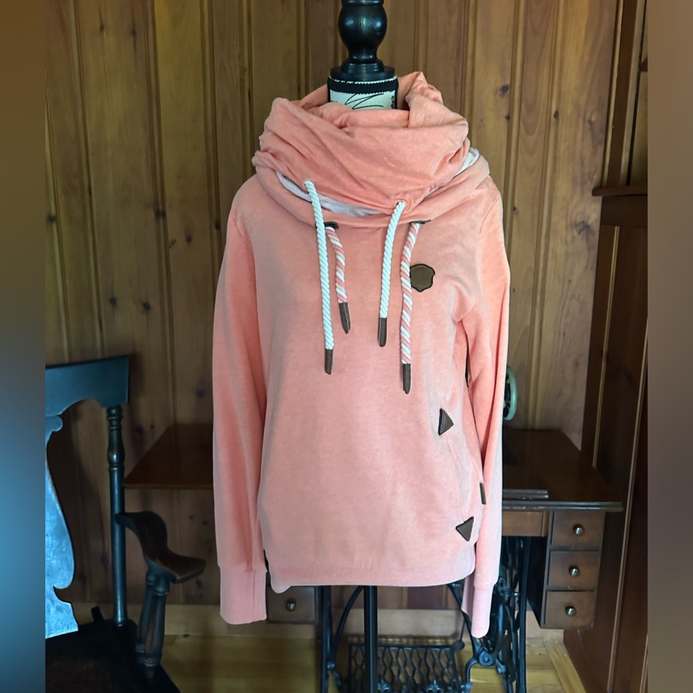 Large Orange/Pink Naketano Sweatshirt